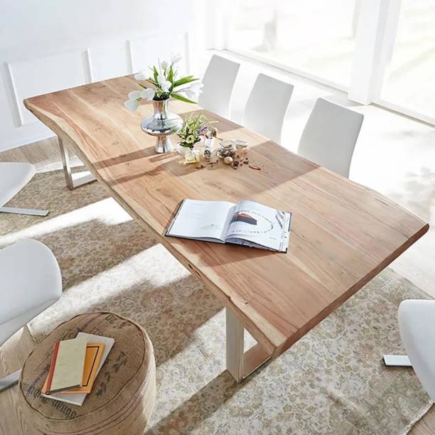 Worldwood Table for Living Room| Dinning Room Furniture Solid Wood 6 Seater Dining Table