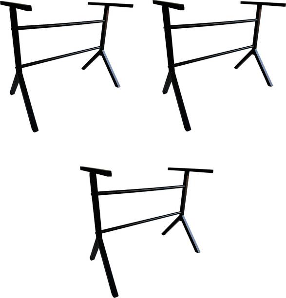 GOYALSON Iron stand Modular Furniture Folding Table Frame for Home Study, Dining Metal 4 Seater Dining Table