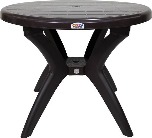 AVRO furniture AVRO ALFA Round Plastic Dining Table Plastic 6 Seater Dining Table