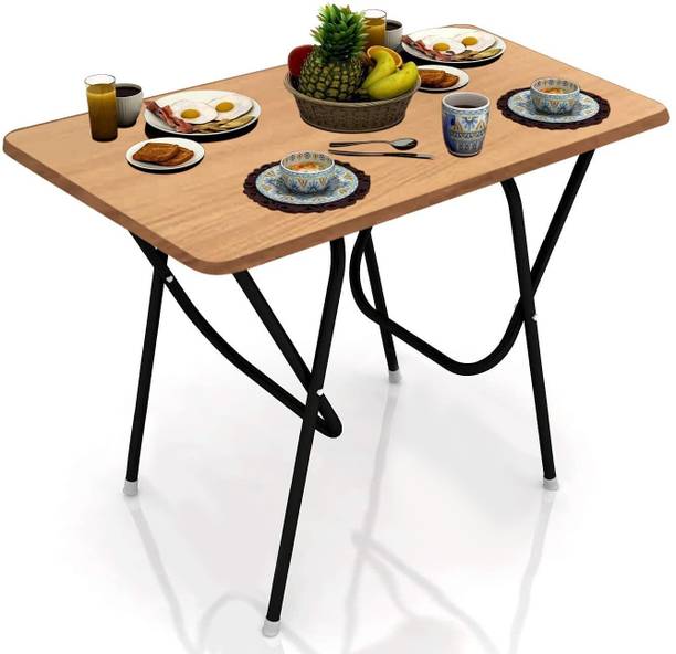 wow craft Space Saver Foldable and Portable Engineered Wood 2 Seater Dining Table