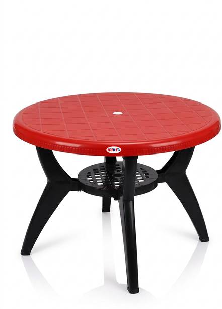 next NPPL Heavy Duty Multipurpose Center Table for Home, Garden, Balcony & Outdoor Plastic 4 Seater Dining Table