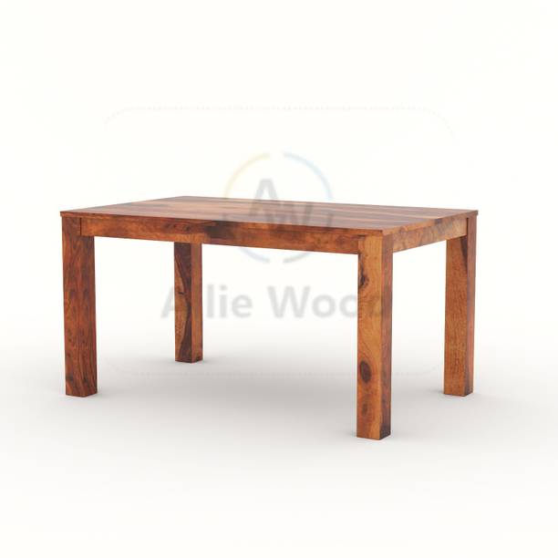 Allie Wood Rosewood ( Sheesham ) Solid Wood 6 Seater Dining Table