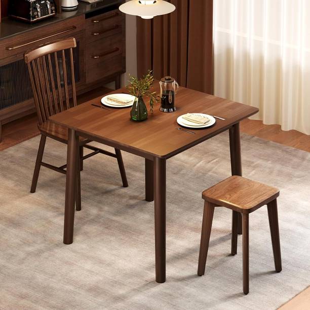 Craftsline Craftsline 30" Small Wooden Dining Table Solid Wood 4 Seater Dining Table