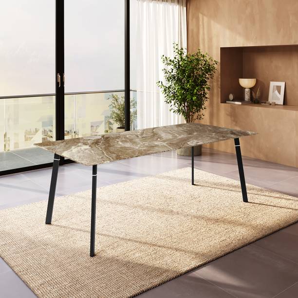 Interio by Godrej Aclectic Metal 8 Seater Dining Table