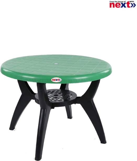 next NPPL NEPTUNE Heavy Duty Center | Round Table for Home,Garden, Office,Balcony, Outdoor Plastic 4 Seater Dining Table