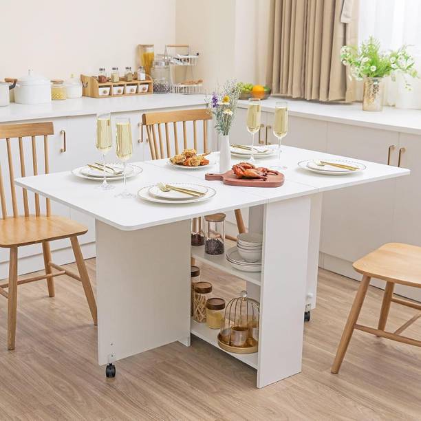 kurmi Engineered Wood 6 Seater Dining Table