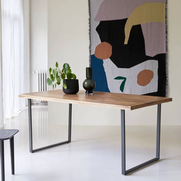 SMAART CRAAFTS Solid Wood 6 Seater Dining Table