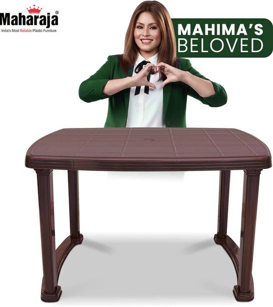MAHARAJA Newly Launched Dining Table for Home & Offices | 100% Virgin Plastic | Outdoor Plastic 4 Seater Dining Table