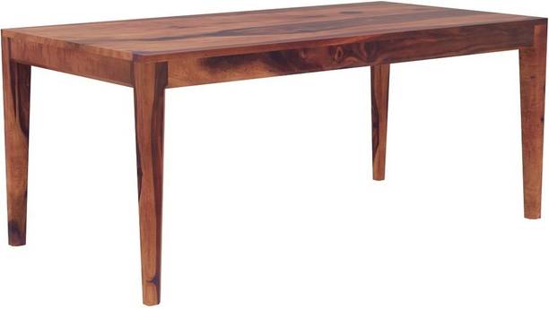Craftvelly Wooden 6 Seater Dining Table Only | Table for Living Room and Kitchen Solid Wood 6 Seater Dining Table