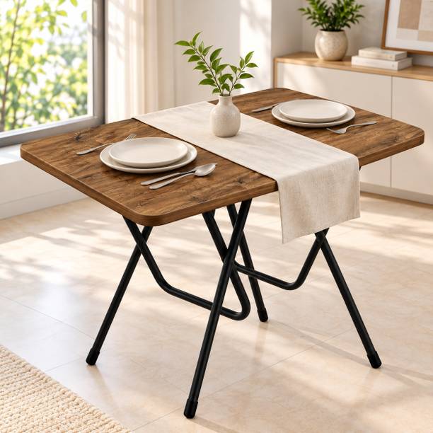 DECORIUM TeeToo Engineered Wood 2 Seater Dining Table