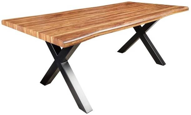 Quick Artsy Solid Wood 6 Seater Dining Table