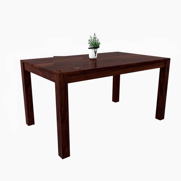 Wopno Furniture Pure Sheesham Wooden 6 Seater Dining Table Only | Dining Table for Living Room Solid Wood 6 Seater Dining Table