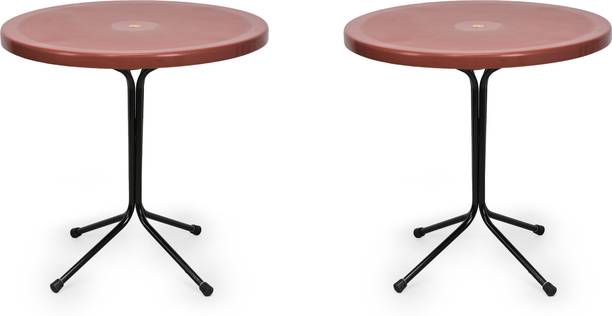 KITHANIA Restaurant Table Bar Dining Table Easily Foldable and Light Weight Table 2 PC Plastic 4 Seater Dining Table