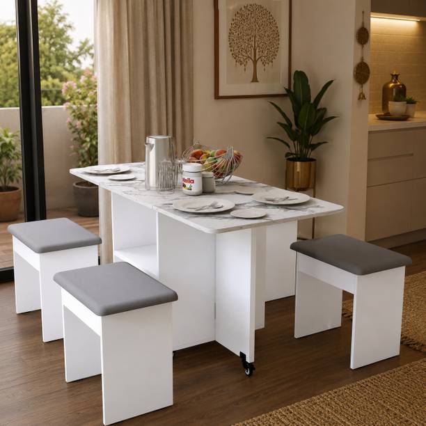 Studio Kook Bonbon Engineered Wood 4 Seater Dining Table