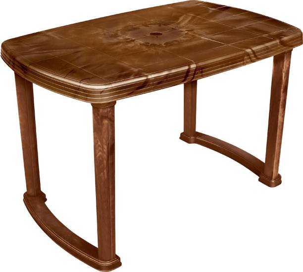 महाराजा Outdoor 4 Seater Dining Table for Home, Office, Restaurant (Teakwood) Plastic 4 सीटर डाइनिंग टेबल