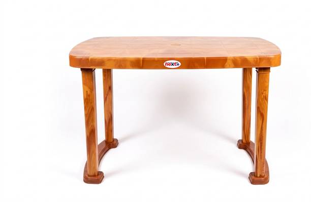 next NPPL FLORA Heavy Duty Rectangular Table for Home, Garden & Outdoor| Office Plastic 4 Seater Dining Table