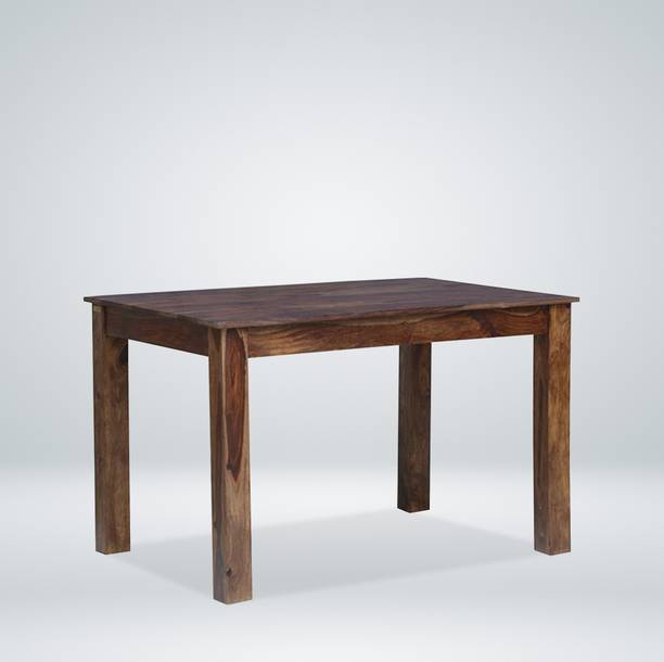 Wopno Furniture Wooden 4 Seater Dining Table Only | Table for Living Room and Kitchen Solid Wood 4 Seater Dining Table