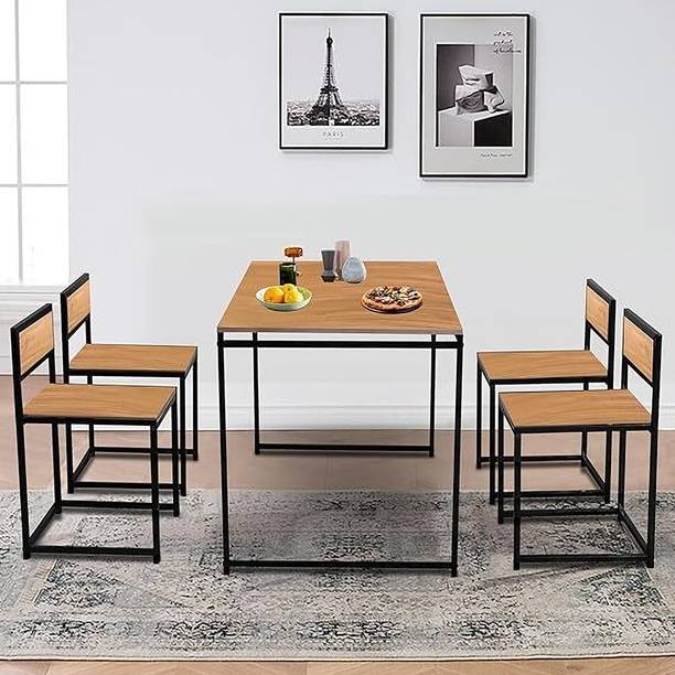 SACC Enterprises Shri Ananta Custom Crafts Modern Style Engineered Wood 4 Seater Dining Table