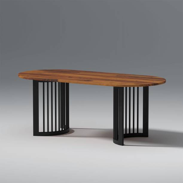 Wakeup India Solid Wood 6 Seater Dining Table