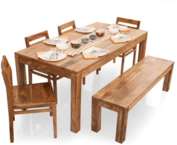 SHRI RAM ENTERPERISES Solid Wood 6 Seater Dining Table