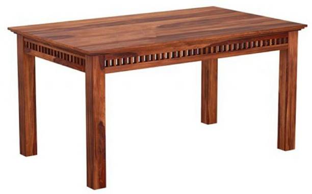 Wopno Furniture Pure Sheesham 6 Seater Dining Table Only|Dining Table For Kitchen Solid Wood 6 Seater Dining Table