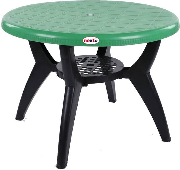next NPPL NEPTUNE Multipurpose Round Table for Home Garden Cafeteria Plastic Outdoor Table Plastic 4 Seater Dining Table