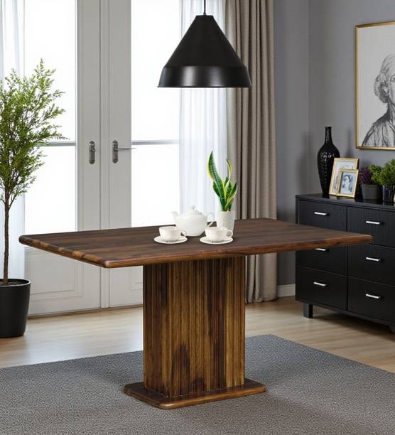 Kalakriti Arts Sheesham Solid Wood 6 Seater Dining Table