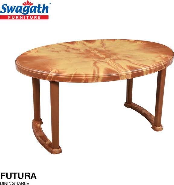 swagath furniture Plastic 6 Seater Dining Table