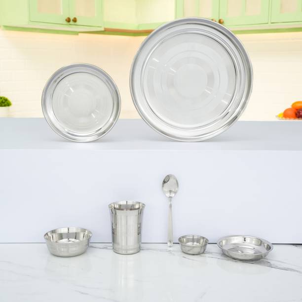 KIARAA Pack of 7 Stainless Steel KIARAA Dinner Set
