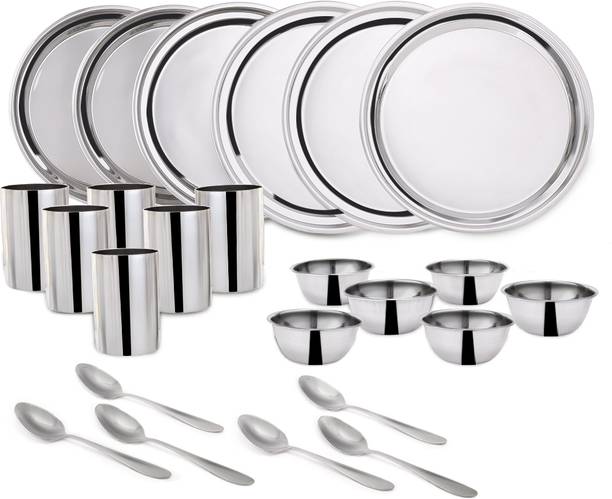 WONDERCHEF Pack of 24 Stainless Steel Venice Dinner Set