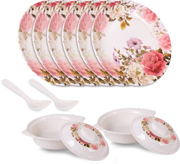Home-pro Pack of 10 Melamin Dinner Set