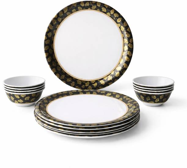 BATANIYA Pack of 12 Melamin premium dinner set Dinner Set