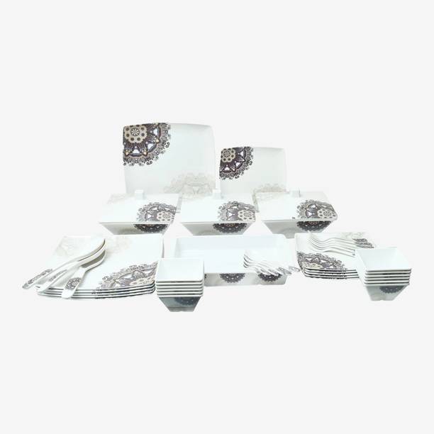 बतानिया Melamine dinner set of 46 pieces 46 का पैक डिनर सेट