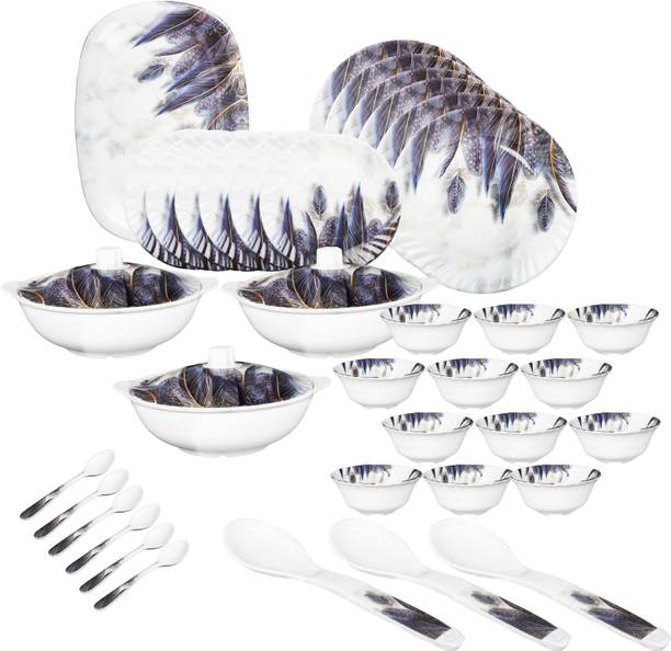 Sigri-wala Pack of 40 Melamin Dinner Set