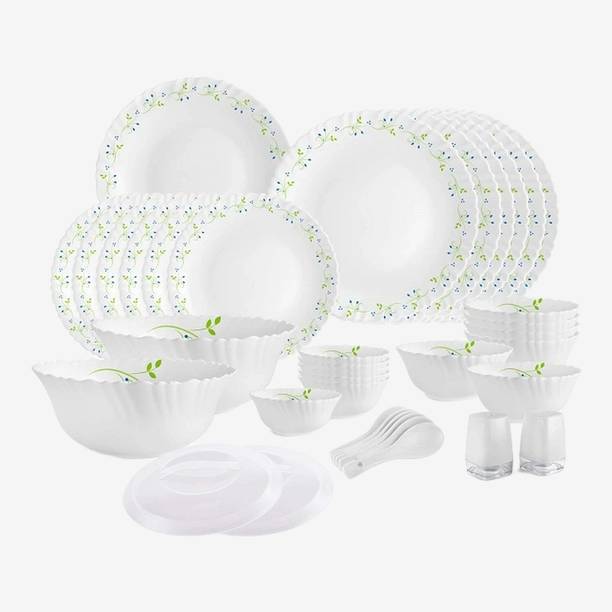cello Pack of 37 Opalware Dazzle Tropical Lagoon-37 Dinner Set