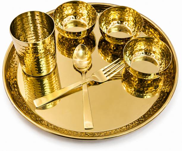 Rustic Elements Pack of 7 Stainless Steel Rustic Elements Dinner Set