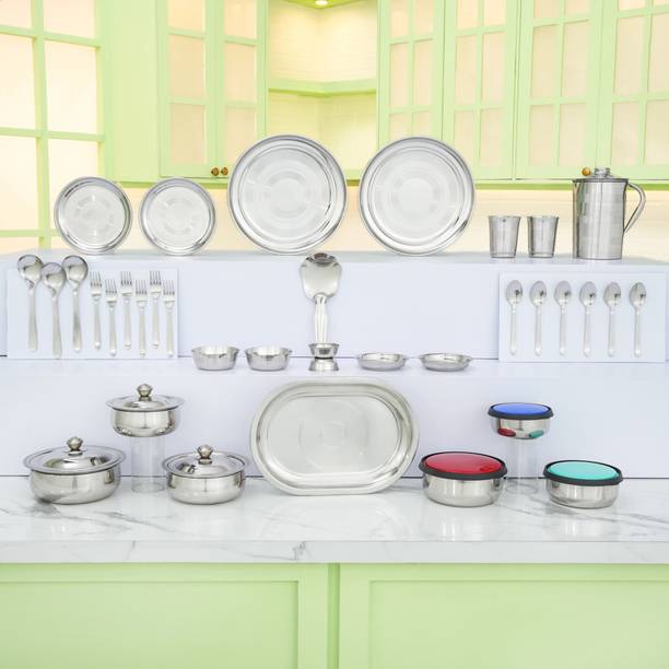 KIARAA Pack of 39 Stainless Steel KIARAA Dinner Set