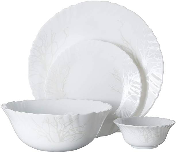 cello Pack of 13 Opalware Imperial Winter Frost Dinner Set