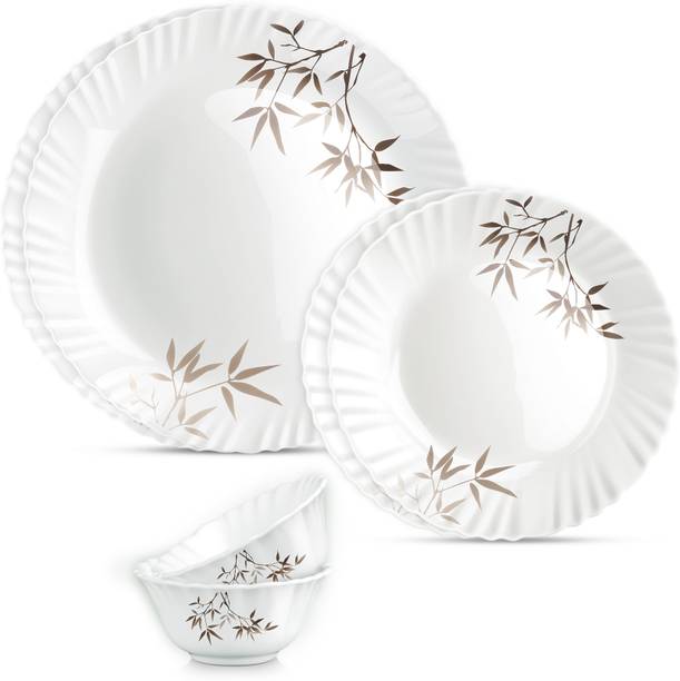 ट्रेओ Dinner Set of 6 | Serving for 2 | Dining & Gifting 6 का पैक डिनर सेट