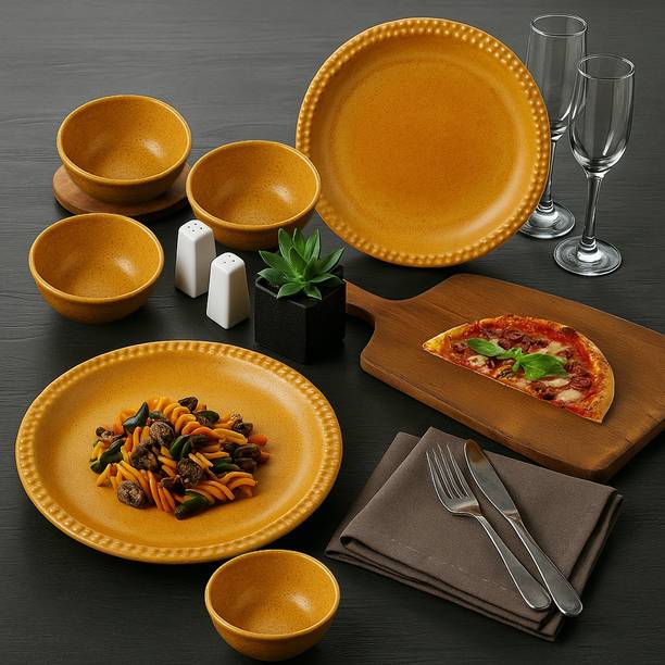 UPC Pack of 6 Ceramic Luxury Dinner Plates ,Plates For Snacks, Dishwasher Safe P