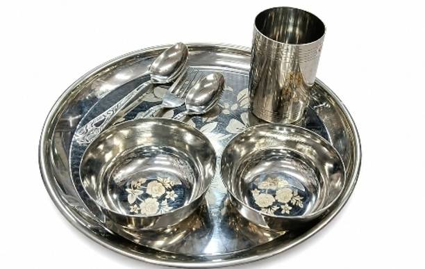 Silvercraft Pack of 7 Steel Sl16 Dinner Set