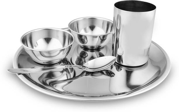 Shri & Sam Pack of 5 Stainless Steel Dinner Set