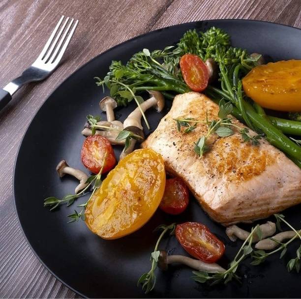 SDR ENTERPRISES Pack of 6 Melamin Half plate Dinner Set