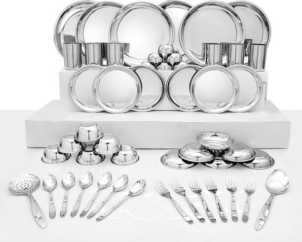 Shri & Sam Pack of 50 Stainless Steel Dinner Set