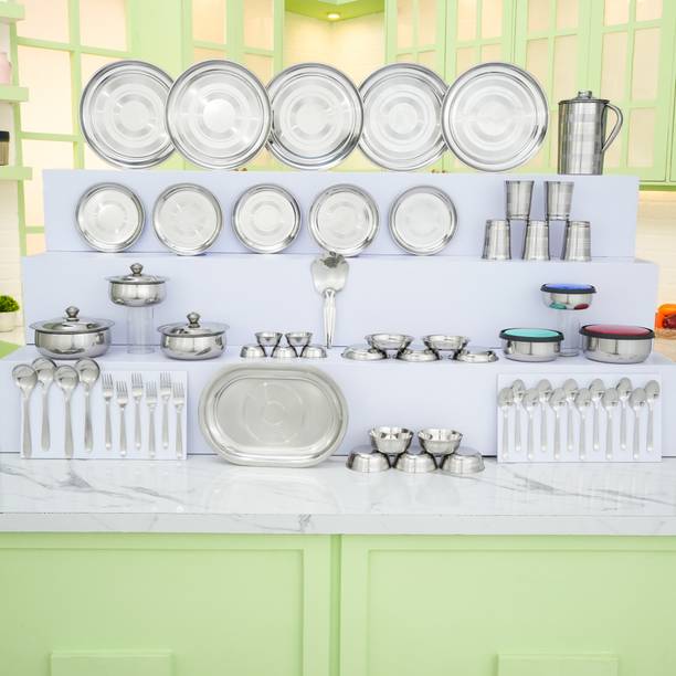 KIARAA Pack of 61 Stainless Steel KIARAA Dinner Set