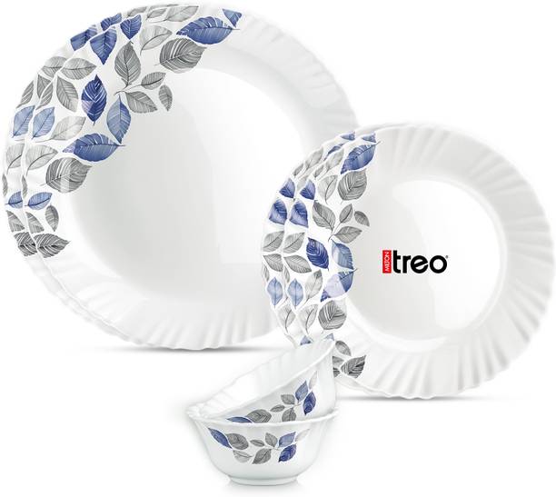 TREO Pack of 6 Opalware Opalware Aurelia Lunis Dinner Set of 6 | Serving for 2 |