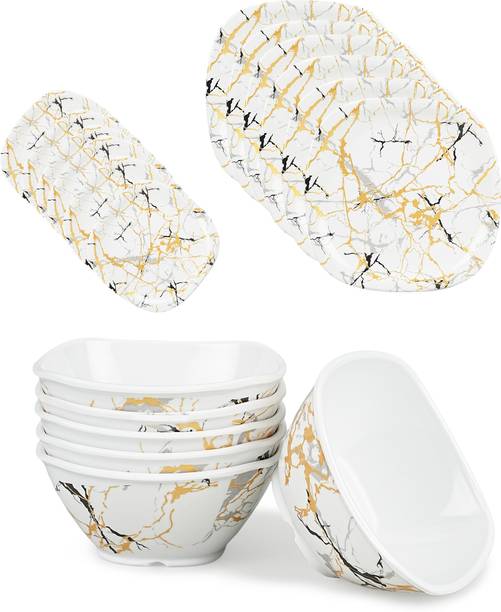 BATANIYA Pack of 18 Melamin Dinner Set