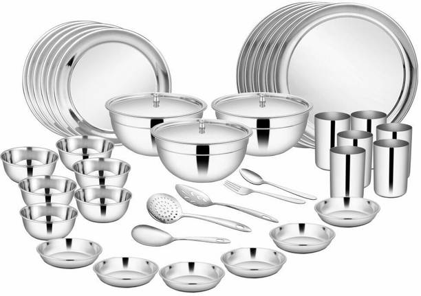 Shri & Sam Pack of 51 Stainless Steel High Grade Dinner Set