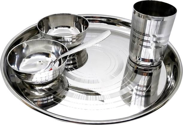 Dynore Pack of 5 Stainless Steel 5pcs Bachelor's Dinner Set