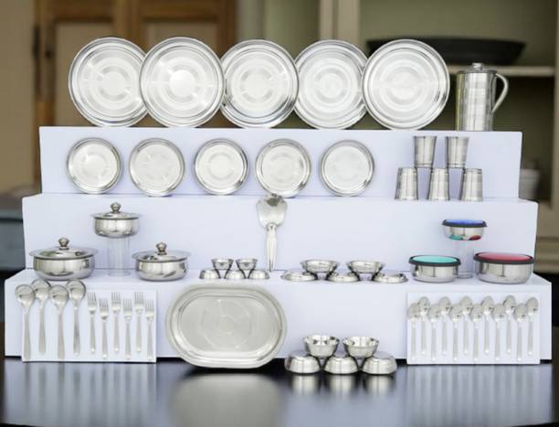 KIARAA Pack of 61 Stainless Steel KIARAA Dinner Set